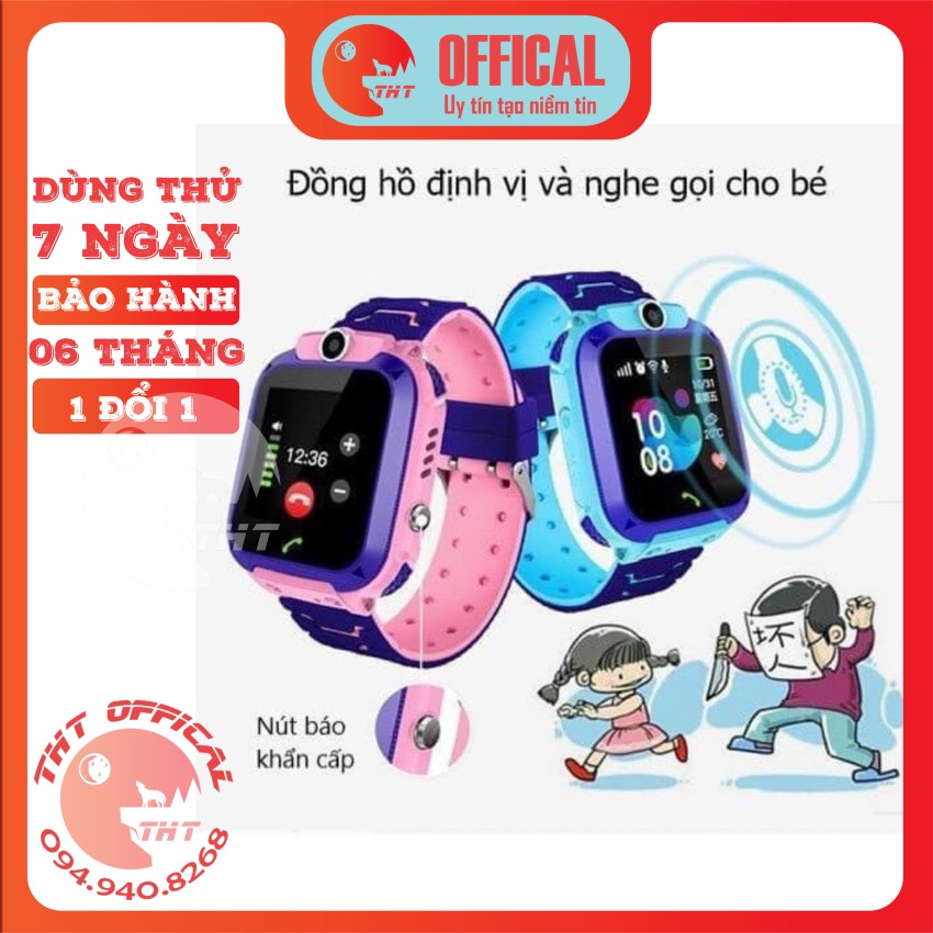 Đồng Hồ Định Vị Trẻ Em Q12 | Có Khe Cắm Sim - Nhiều Màu Sắc - Chống Nước - Nghe Gọi Tốt | đồng hồ, đồng hồ trẻ em, đồng hồ định vị