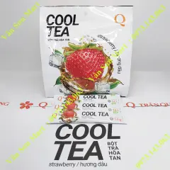 Trà Dâu Trần Quang bịch 336g (24 gói dài x 14g) Cool Tea Strawberry Flavor