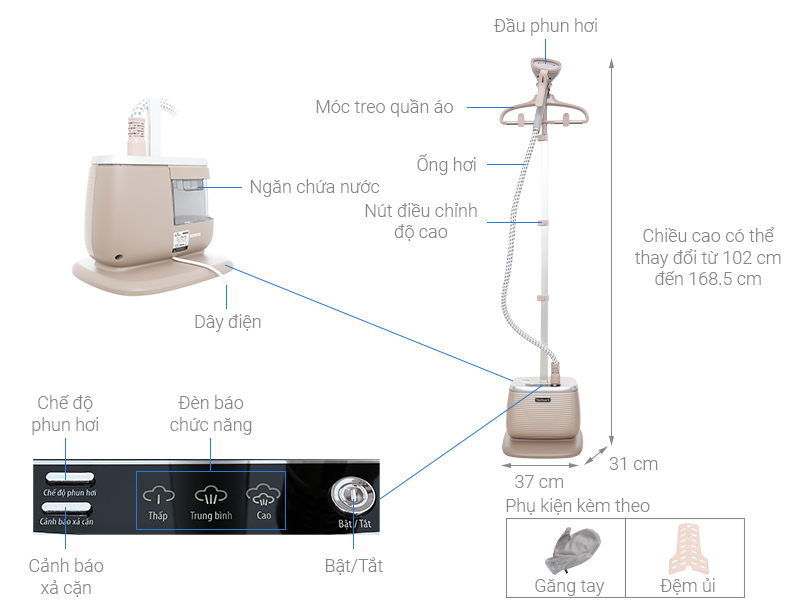 Bàn ủi hơi nước Bluestone 3941