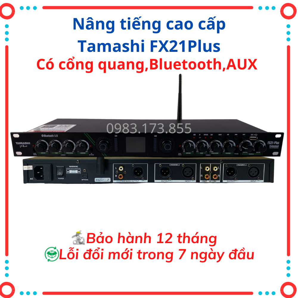{Mẫu Mới 2024} Nâng Tiếng TAMASHI LS15 và TAMASHI FX21-Plus có Trang Bị Cổng Quang Optical ,Bluetooth,Aux Dễ Dàng Kết Nối .Bảo Hành 12 Tháng.