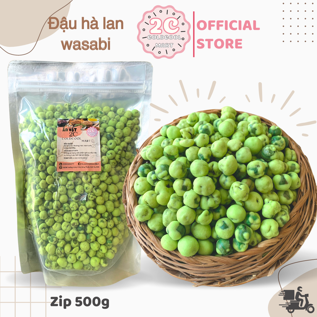 Đậu hà lan wasabi 500g coldcool mart