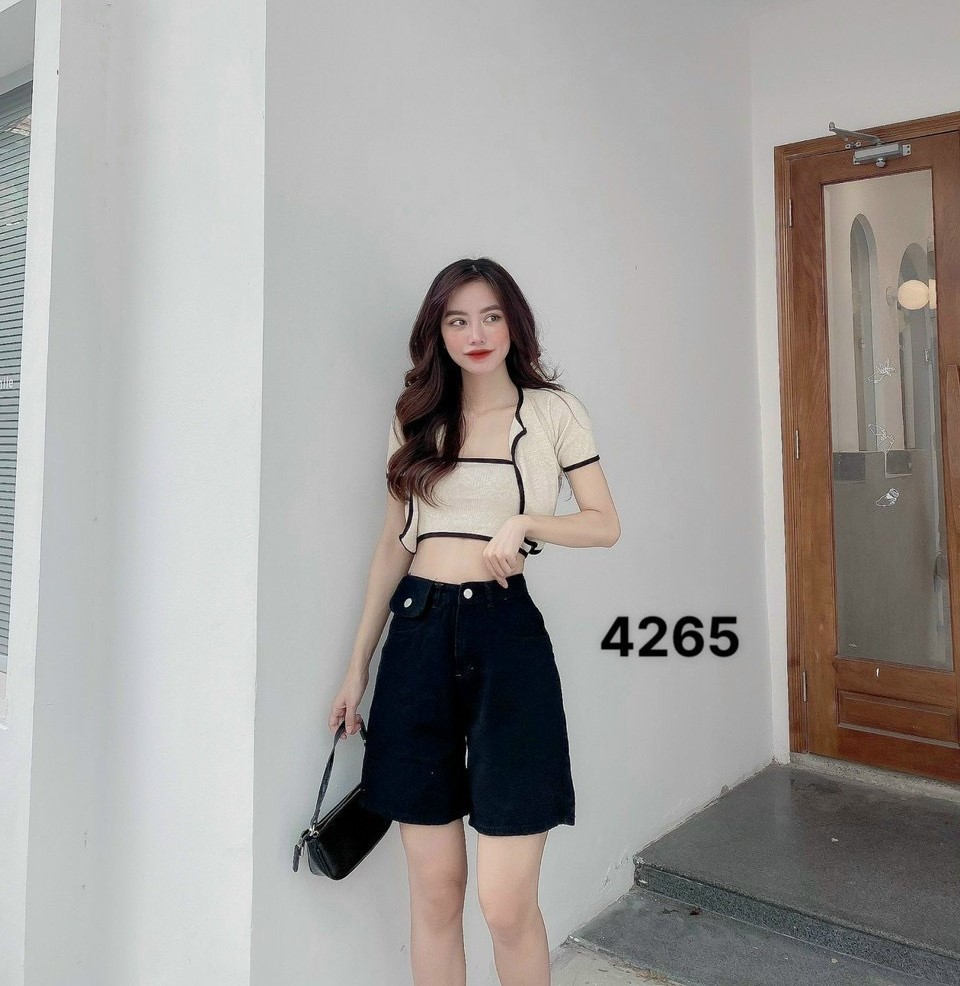Quần short ngố nữ trơn 2 màu xinh-jt