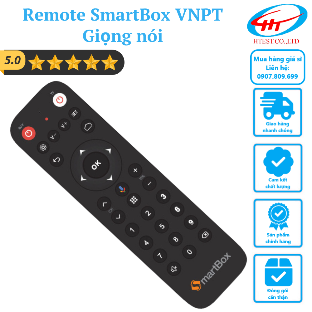 (Tặng kèm pin) Remote Smartbox VNPT (Voice) - SP010040