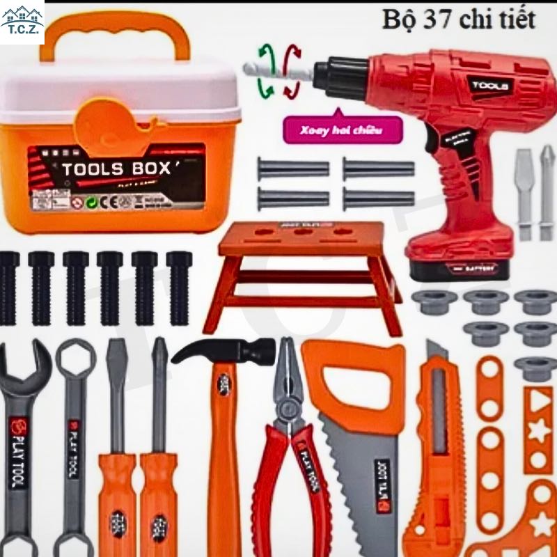 HCM Bộ đồ chơi dụng cụ trẻ em, bộ công cụ sửa chữa mô phỏng kỹ sư 44 món, đồ chơi trong nhà cho bé trai, đồ dùng dụng cụ làm vườn bằng nhựa, đồ chơi giáo dục dạy bé học sửa chữa cơ khí, đồ chơi nhập vai, công cụ bảo trì sửa chữa nhà cửa.