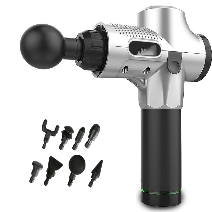 [HCM]Súng Massage Cầm Tay Giảm Đau Mỏi Căng Cơ Fascial Gun 8 Đầu Massage Giúp Giãn Cơ Bắp Tiện Lợi – Bảo Hành 12 Tháng