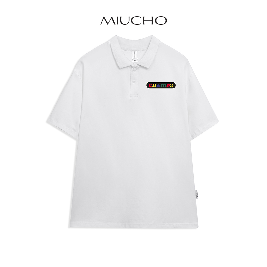 Áo polo nữ form rộng, áo thun polo nữ có cổ đẹp chất cotton form unisex PL040 Miucho in basic
