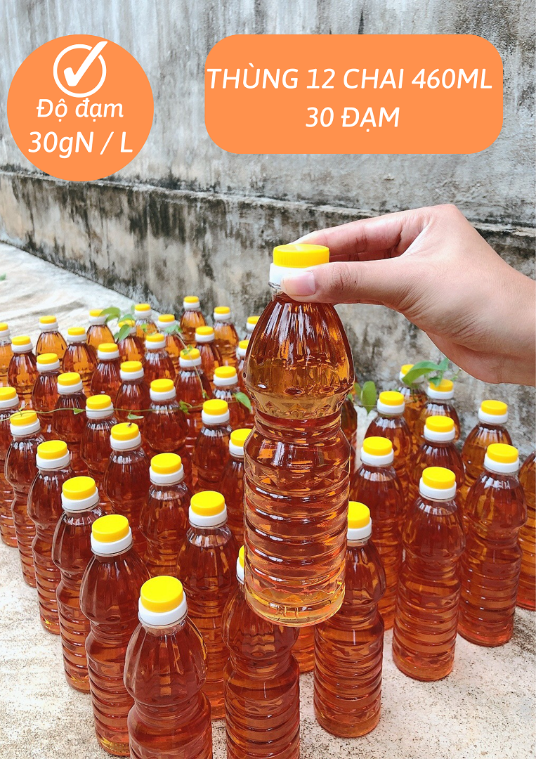 Nước mắm cá cơm ngon thùng 12 chai độ đạm 30 12 chai x460ml