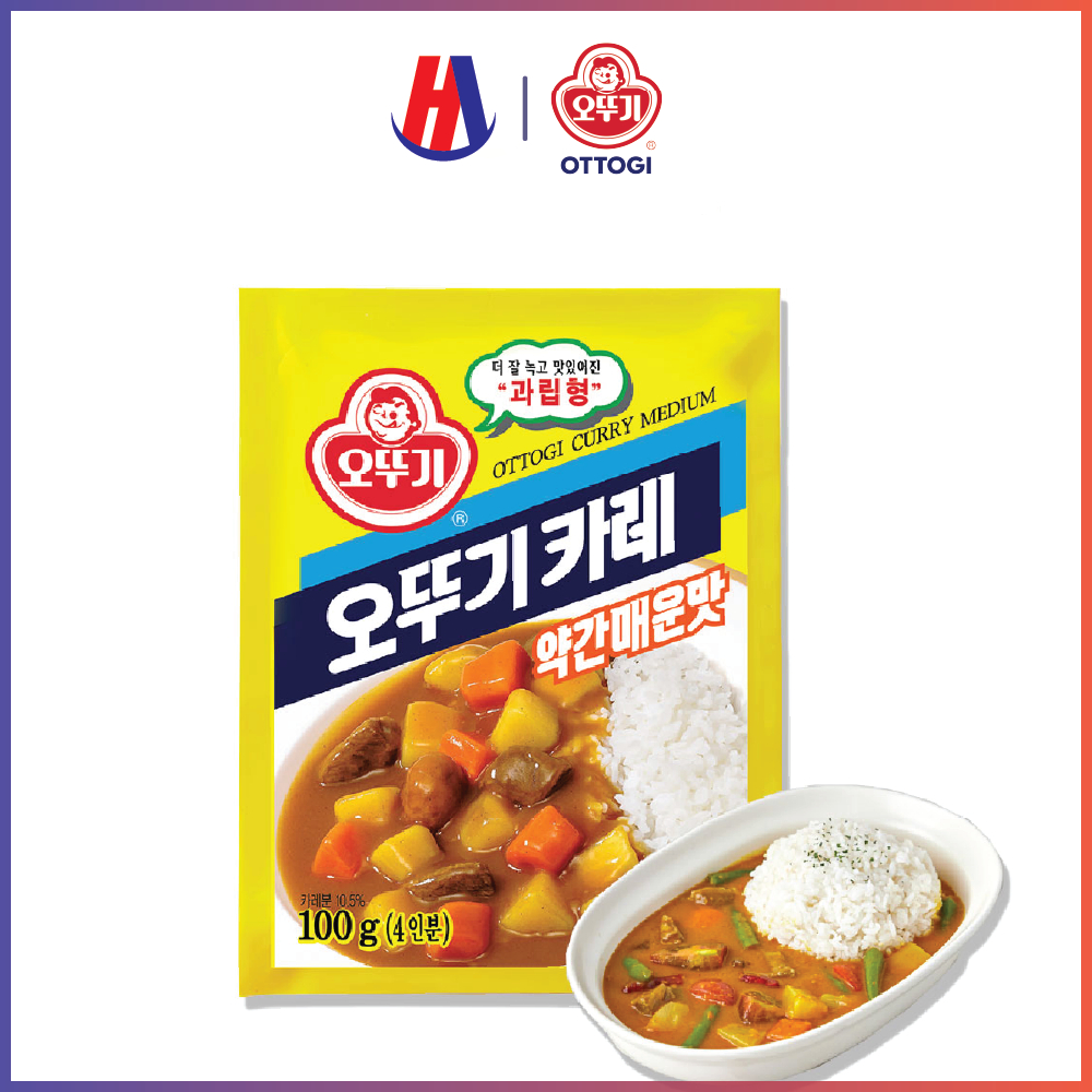 Bột cà ri hơi cay ottogi hàn quốc 100g