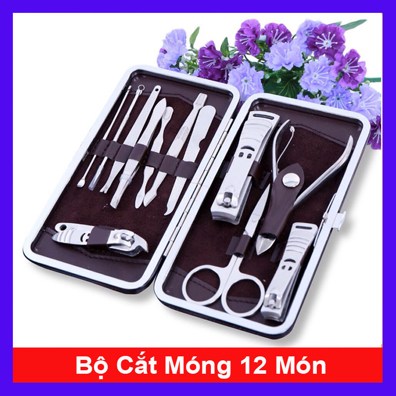 Bộ cắt móng tay 12 món tiện dụng - bộ kềm cắt móng russia 12 món lớn