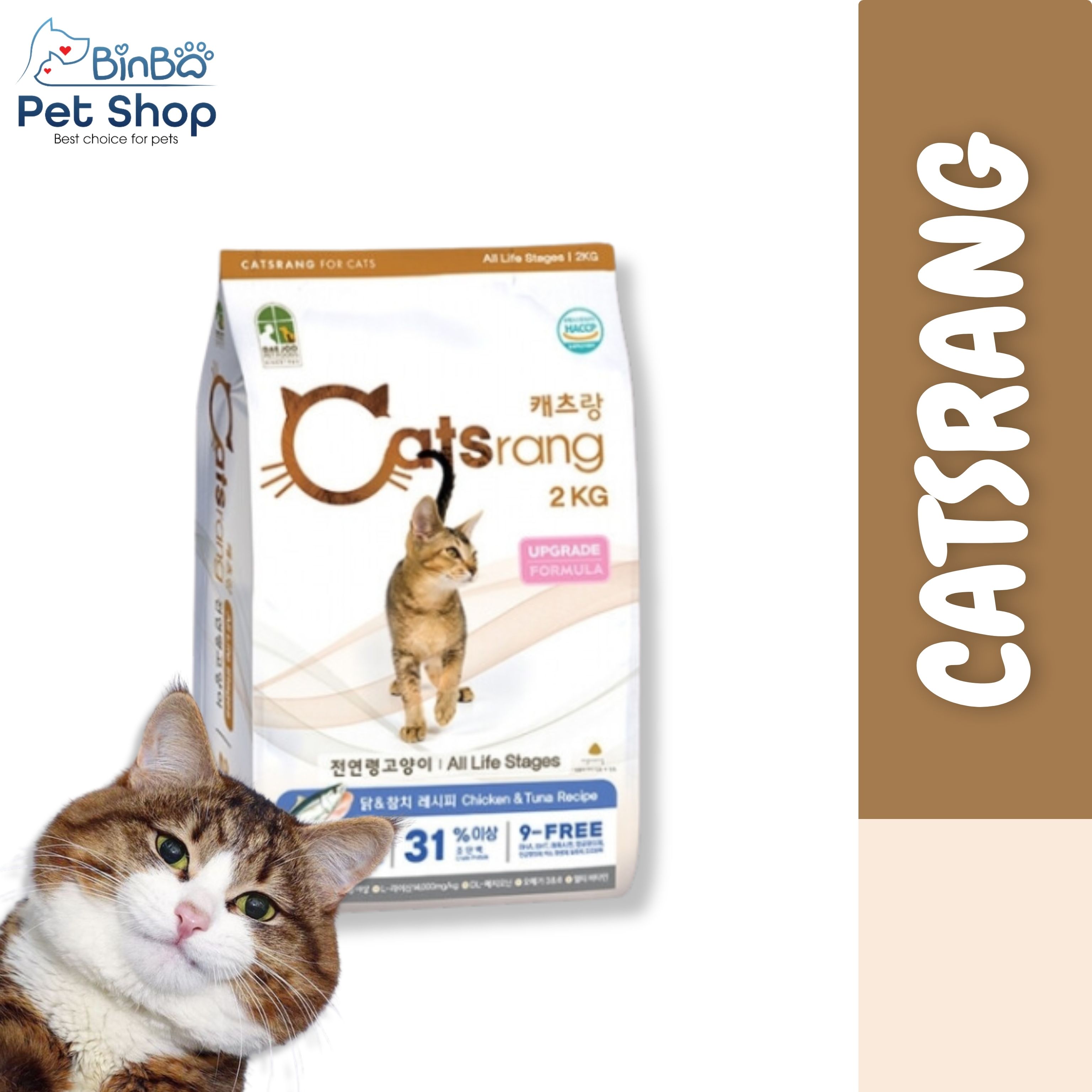Thức ăn cho mèo mọi lứa tuổi dạng gói Catsrang 2kg