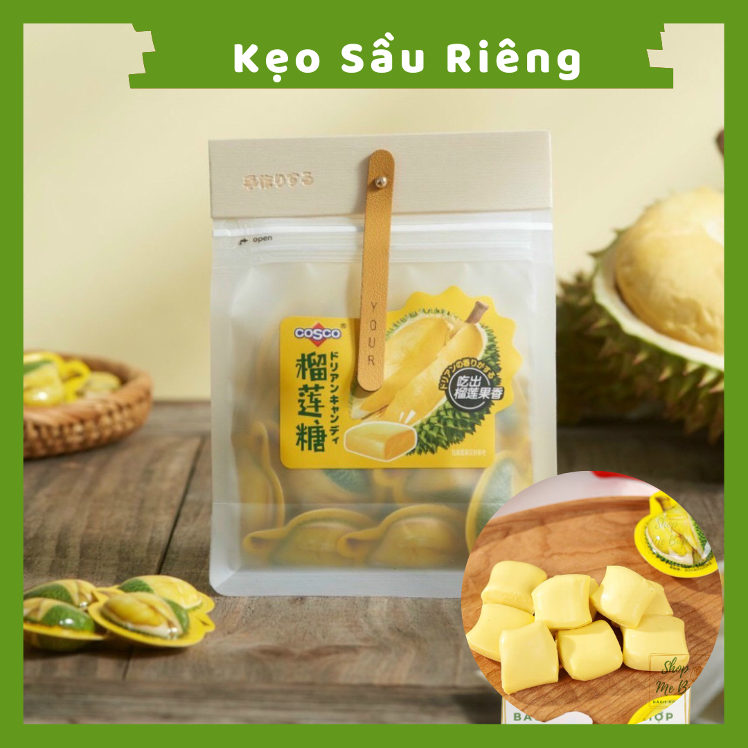 Kẹo Sầu Riêng Cosco 160gr - Kẹo Mềm Trái Cây - Bách Hoá Nhà Bắp Date 12