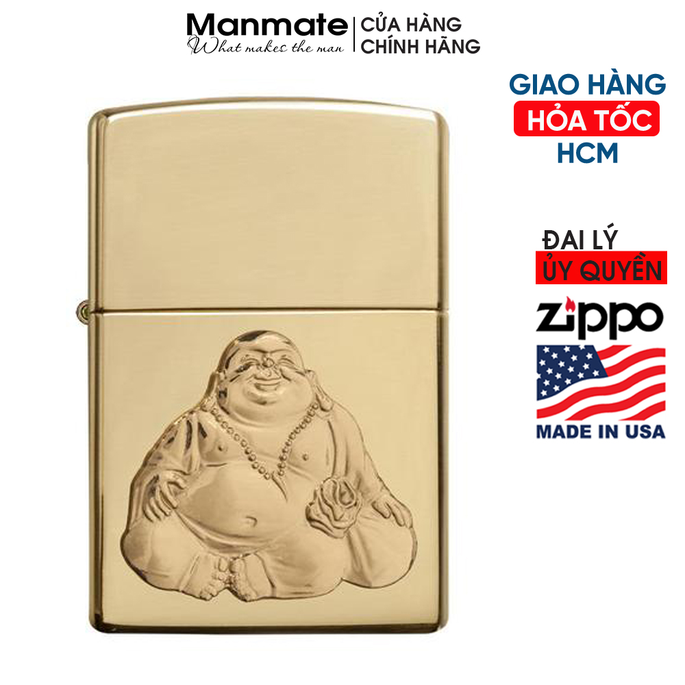 Bật lửa Zippo Phật Di Lặc Cười Hạnh Phúc