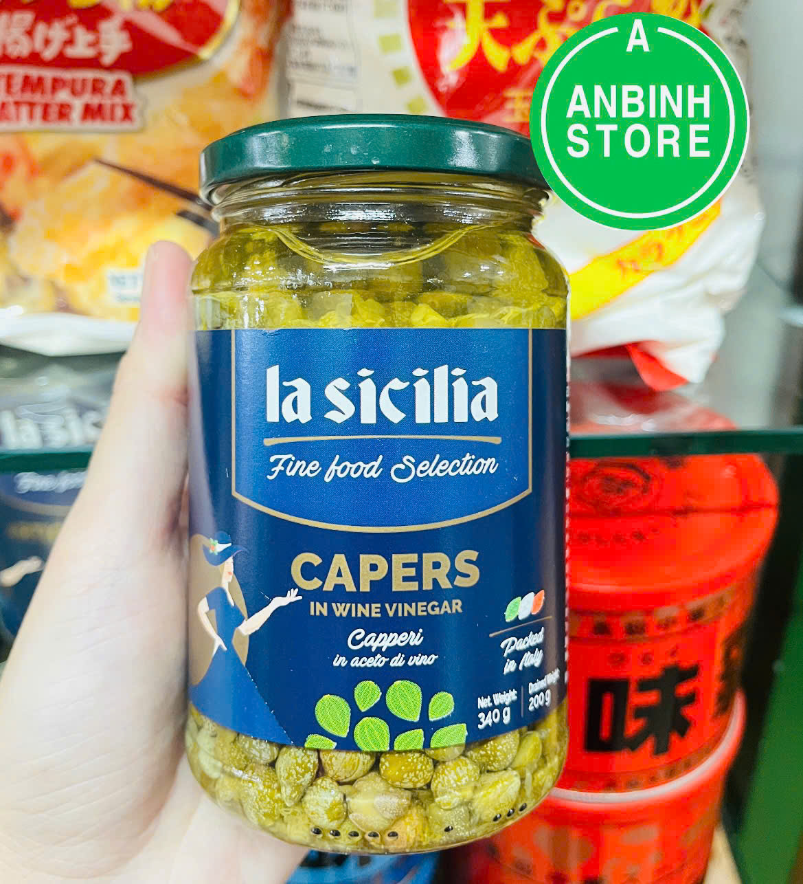 Date 05/28 Nụ Bạch Hoa Capers Ngâm Giấm La Sicilia 340g – La Sicilia Capers In Wine Vinegar