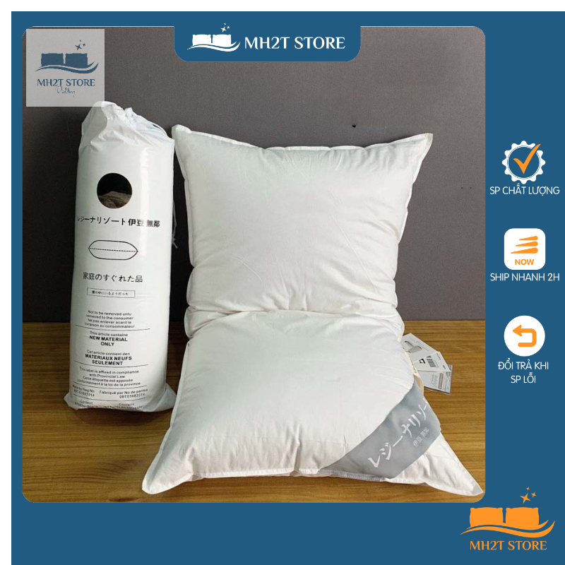 Ruột gối lông vũ nhật bản tự nhiên kích thước 50x70cm mh2t store