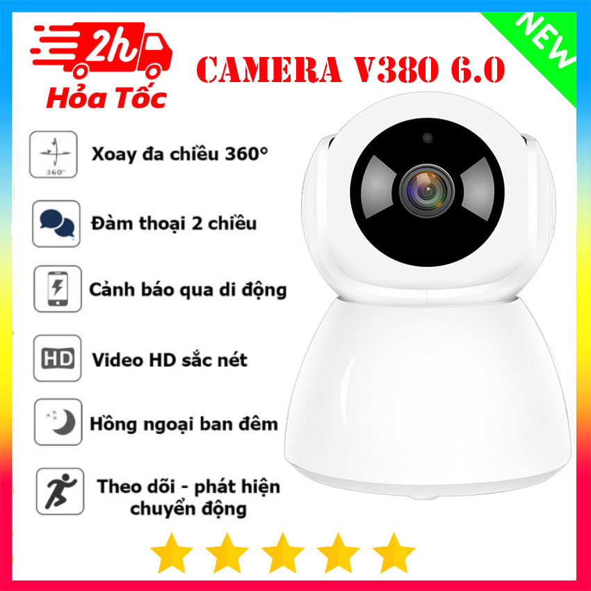 Camera IP WiFi Xoay 360 V380 PRO / EZVIZ C6N 2MP 1080P Camera không dây theo dõi chuyển động Hãng Phân Phối Chính Thức.