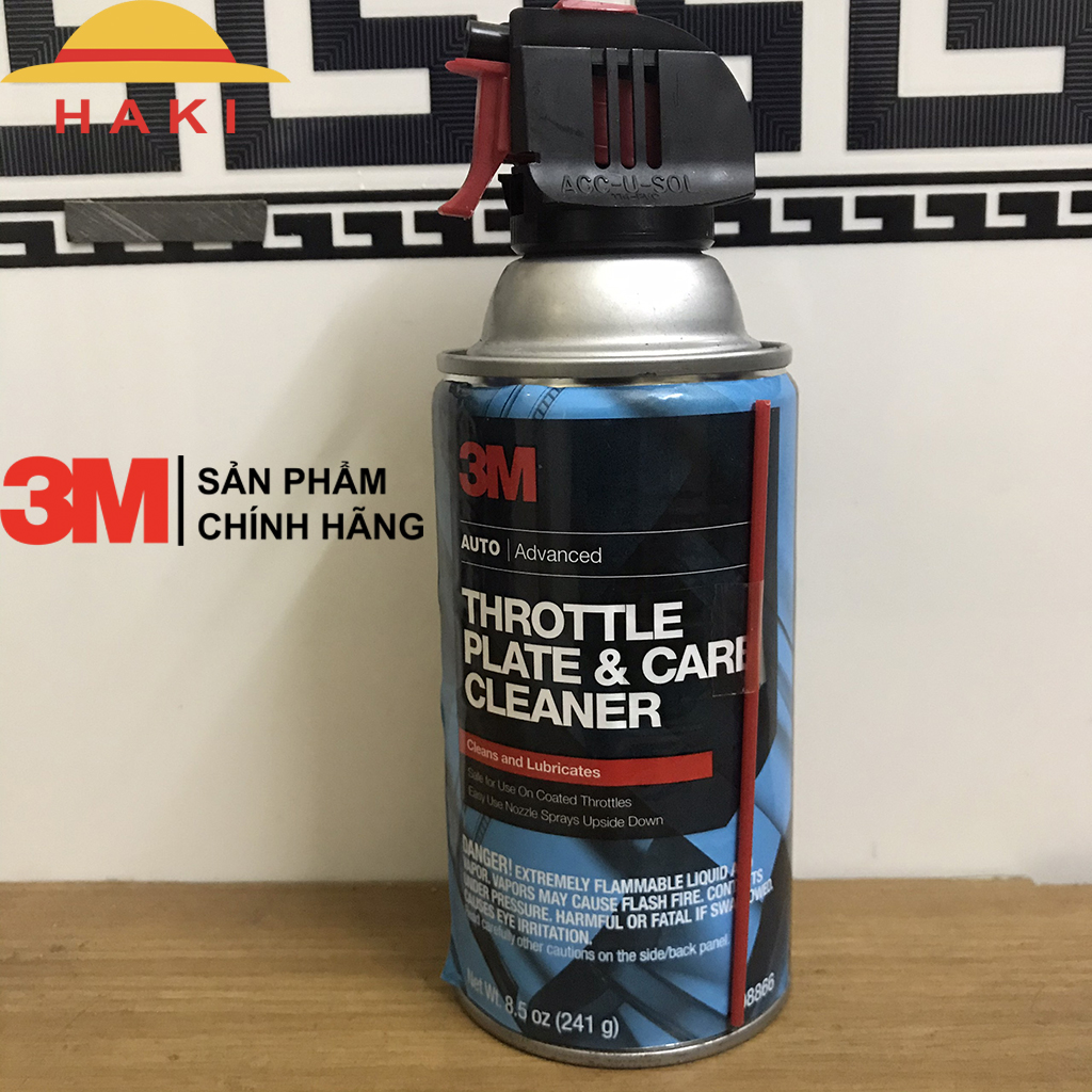 Dung dịch vệ sinh bộ chế hòa khí và vệ sinh bướm ga 3m 08866 throttle plate & carb cleaner 241g