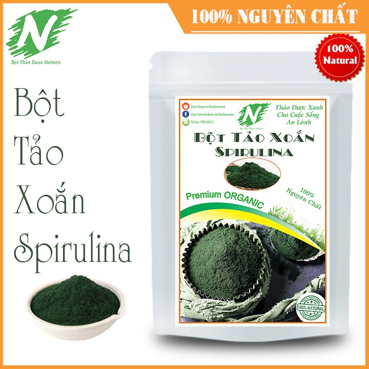Bột tảo xoắn nguyên chất 100g