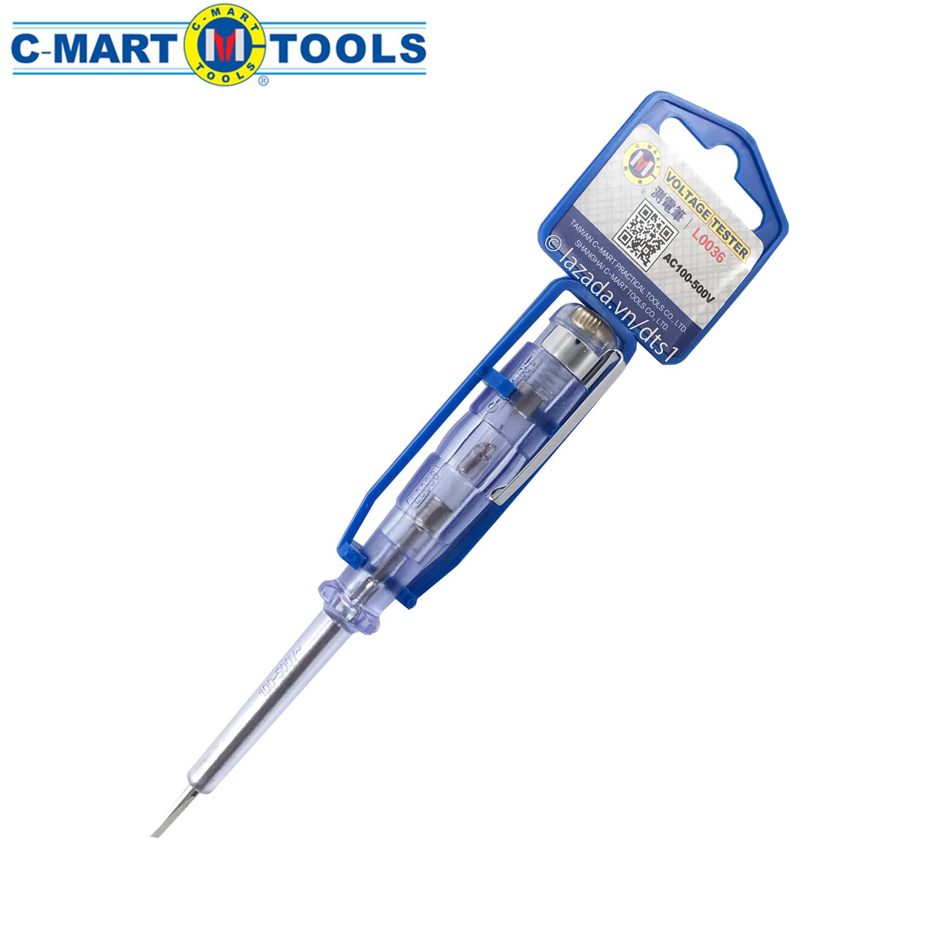 Bút thử điện ac100-500v 145mm c-mart l0036