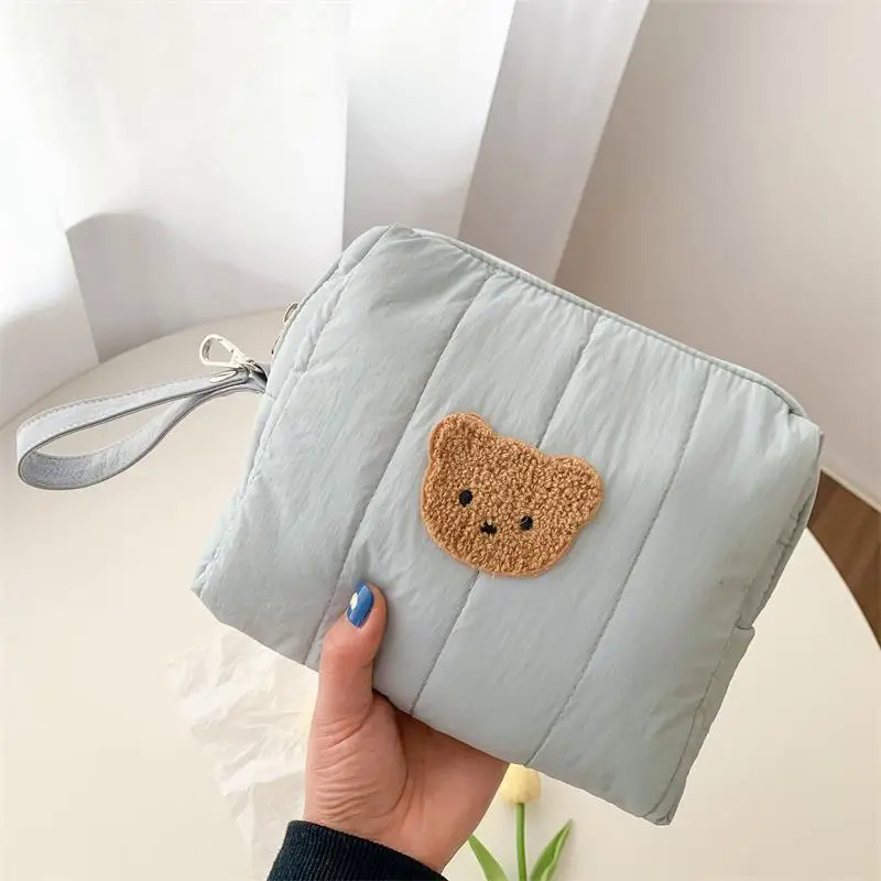 Phim Hoạt Hình Mới Trẻ Em Đầu Giường Xe Đẩy Em Treo Túi Gấu Bé Tã Túi Lưu Trữ Polyester Dây Kéo Du Lịch Xách Tay Túi Xách