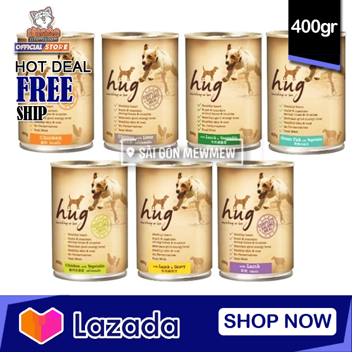 Pate hug cho chó lon 400gr
