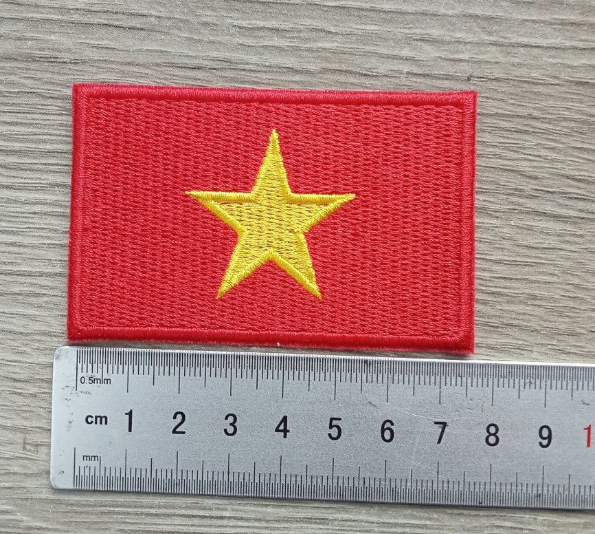 Lá cờ (Quốc Kỳ) Việt Nam lá cờ đỏ sao vàng Thêu Sẵn để ủi lên áo Lá Cờ Việt  Nam Kích Thước Đa Dạng - Lazada | Lazada.vn