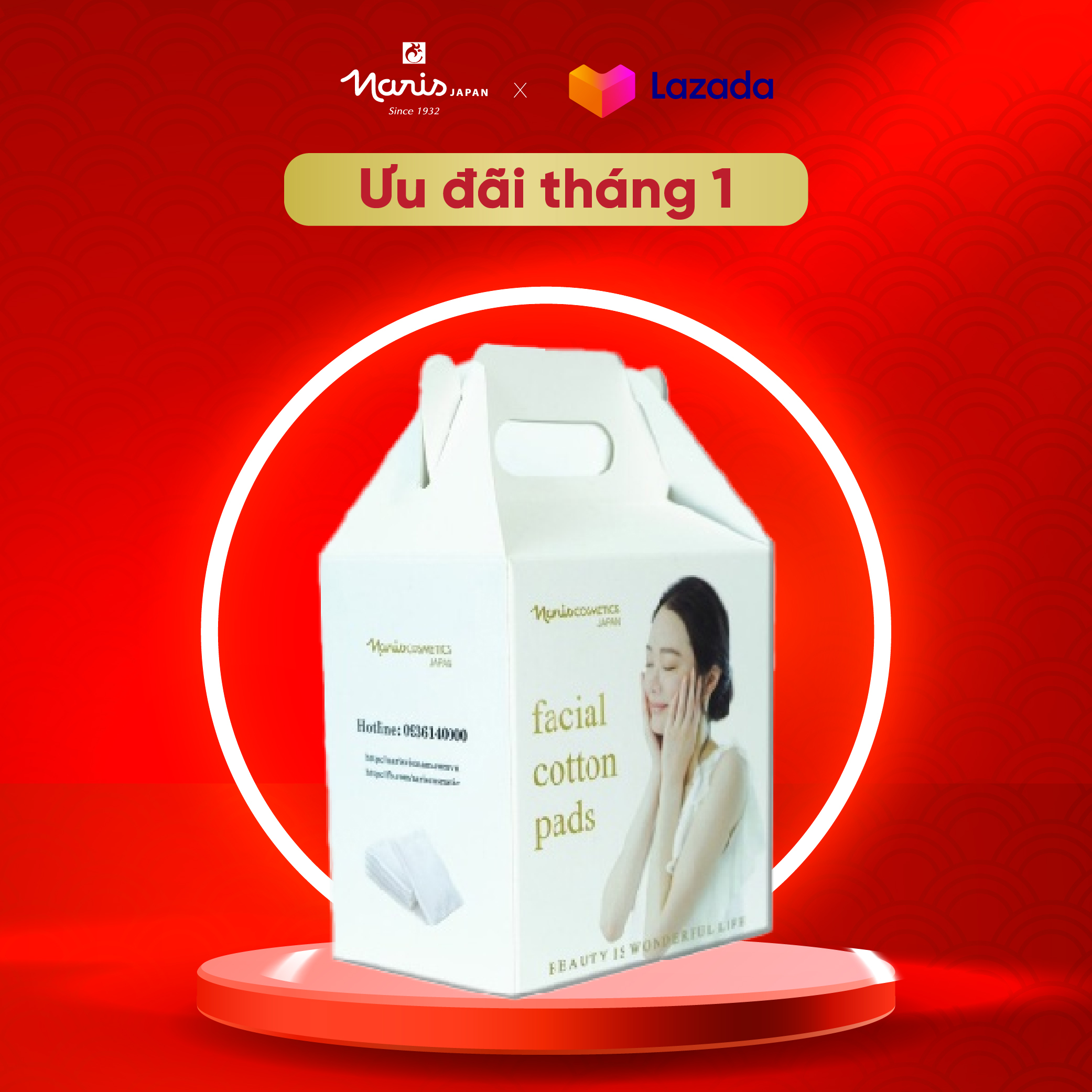 Bông tẩy trang Naris