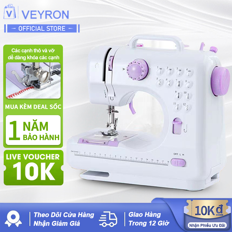 Máy may gia đình loại nhỏ hoàn toàn tự động, máy may cầm tay mini loại đứng di động đa năng