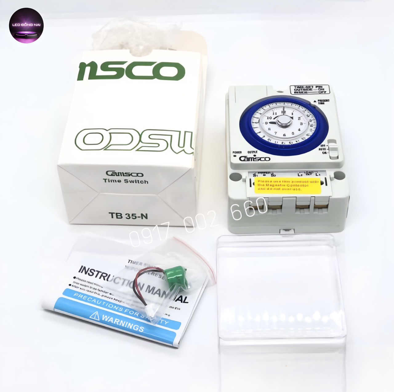 Công tắc hẹn giờ cơ camsco tb35 đài loan role 24h camsco công suất lớn 15a/220v