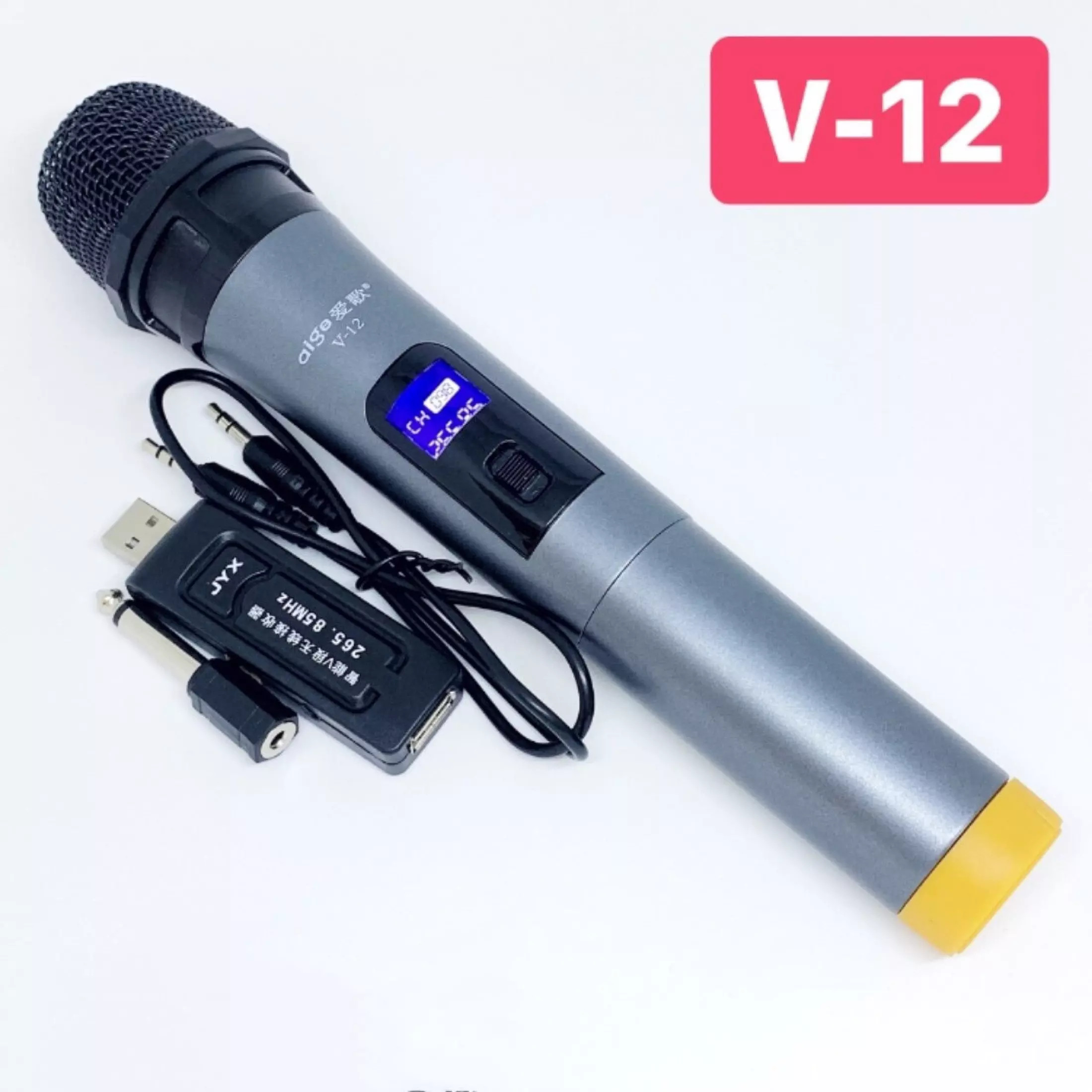 Micro Karaoke V12 không dây cho loa kéo loa karaoke loa bluetooth Zangsong V12 màn