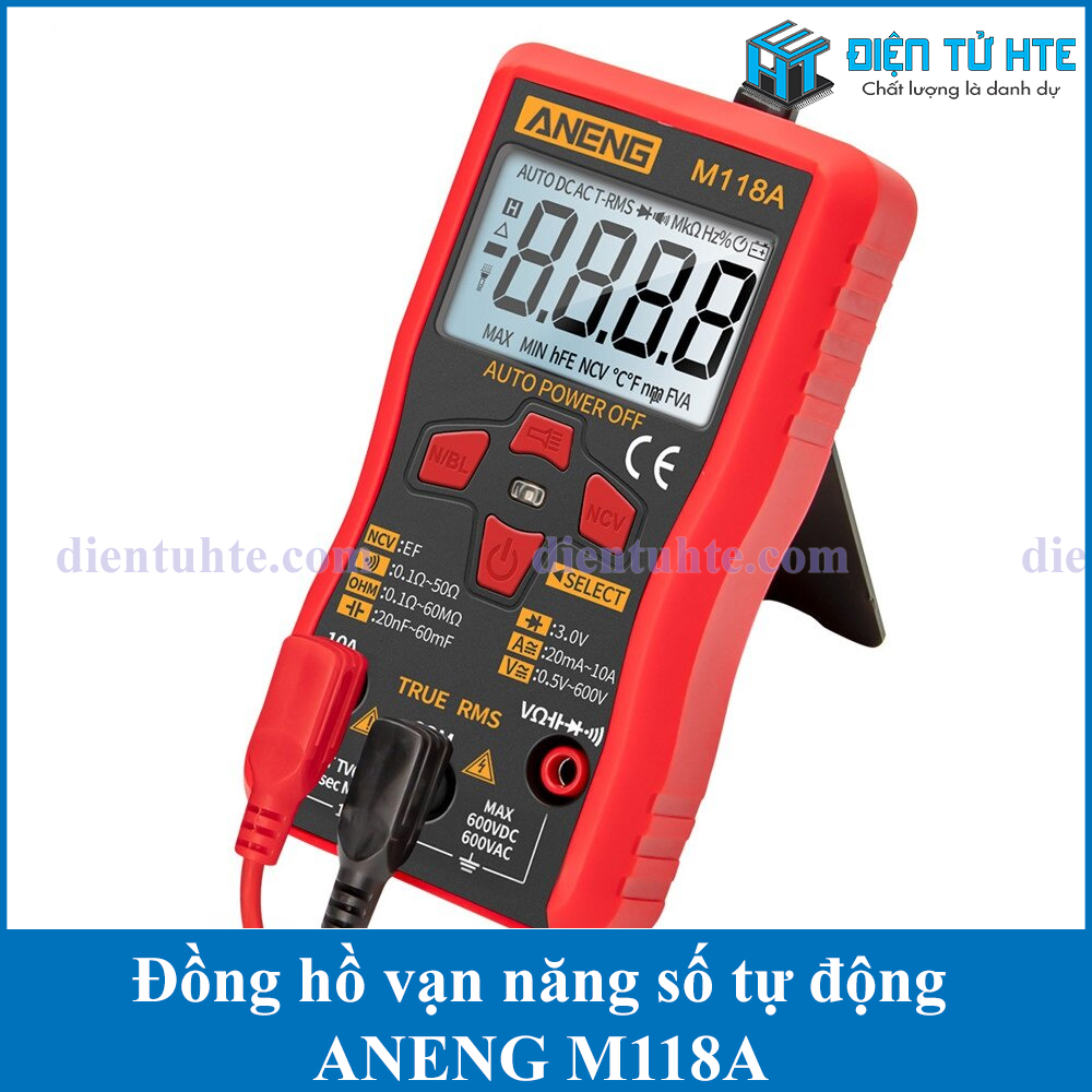 Đồng hồ vạn năng số tự động aneng m118a true rms