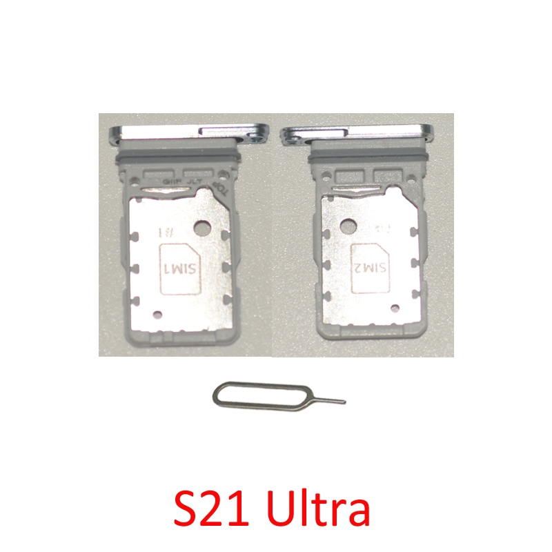 CW Phone SIM SD Card Trays For Galaxy S21 Original Reader Slot Holder