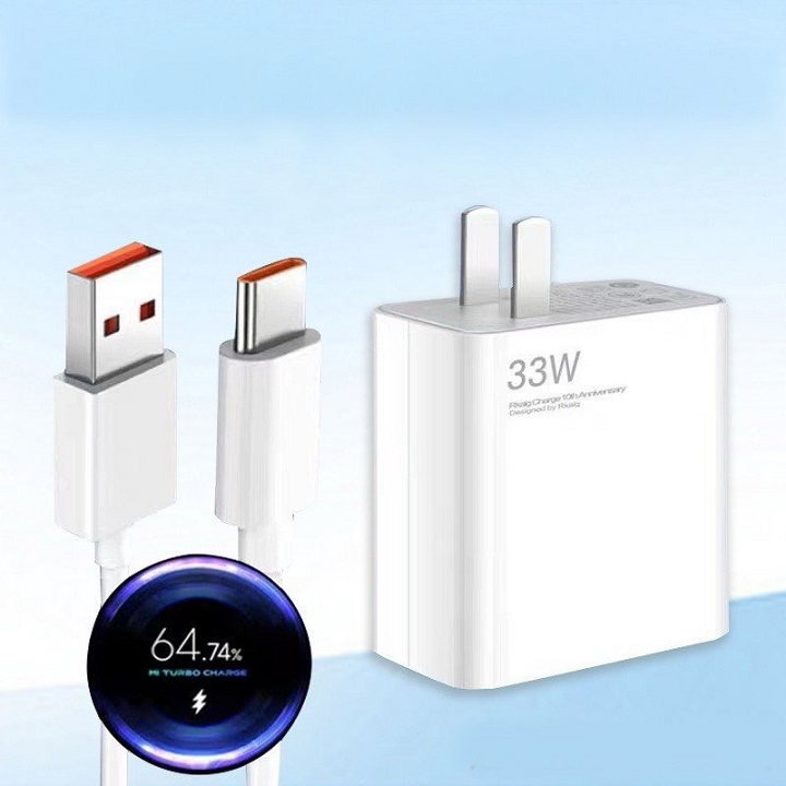 Bộ sạc xiaomi redmi note 10 pro bộ sạc turbo 33w cáp type-c 6a cho xiaomi poco x3 nfc redmi k30 k40 note 10 pro 9 mi 10 9 9t pro note 10 10x lite