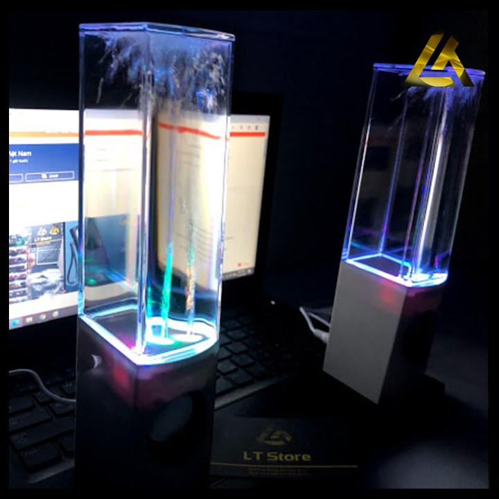 [HCM]Loa Vi Tính Để Bàn Led Phun Nước Theo Điệu Nhạc Loa Pc Loa Mini Nghe Nhạc Có Dây - Lt Store