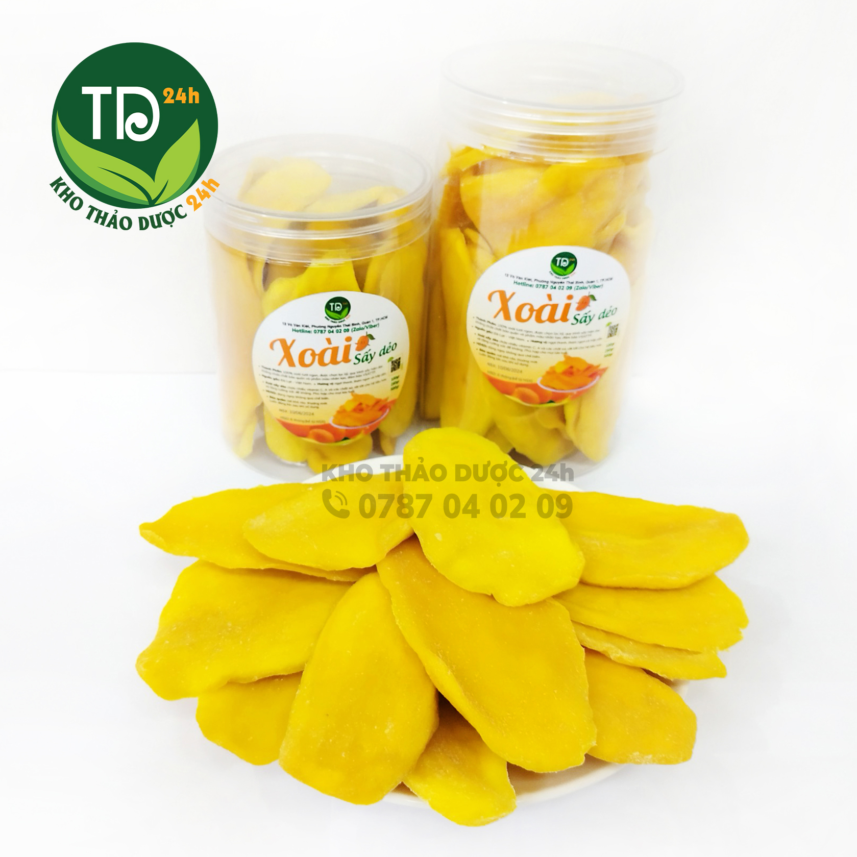 Xoài sấy dẻo thăng hoa nguyên vị, ngọt thanh, thơm ngon, không lẫn sơ, món ăn vặt yêu thích, bổ sung canxi cho mẹ bầu