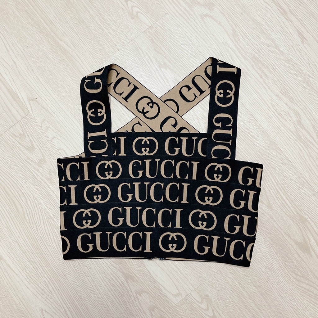 Áo yếm dây chéo lưng, áo croptop nữ in chữ chất thun co dãn nhẹ cực sang chảnh