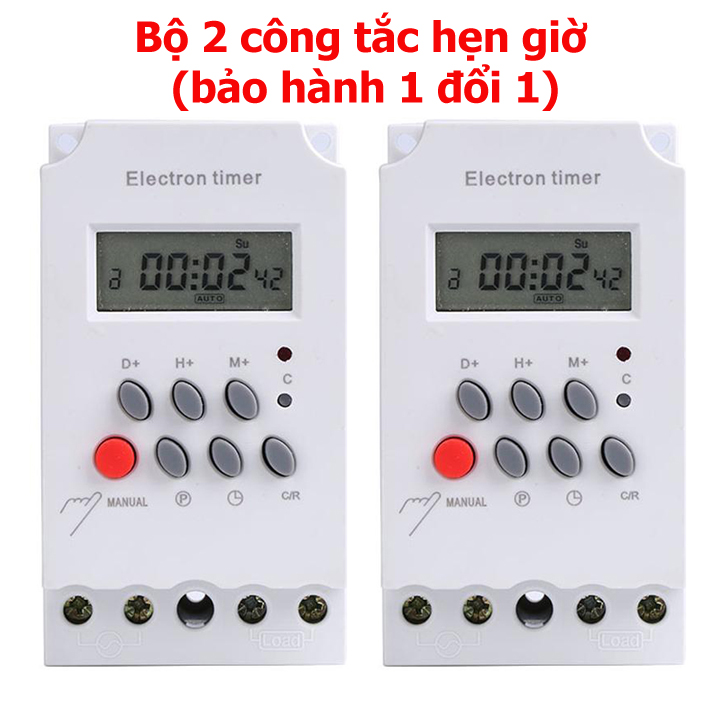 Bộ 2 công tắc hẹn giờ electron timer KG316T-II/ 25A/ 220V