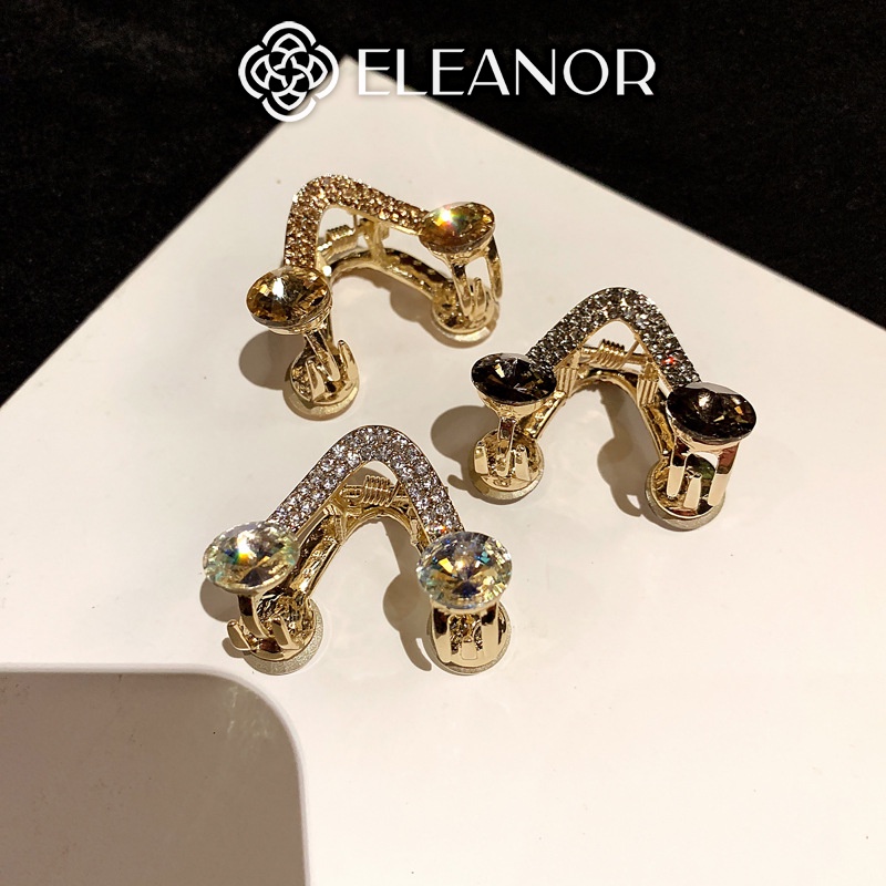 Kẹp tóc nữ Eleanor Accessories kẹp càng cua đính đá hình chữ V phụ kiện tóc 4354