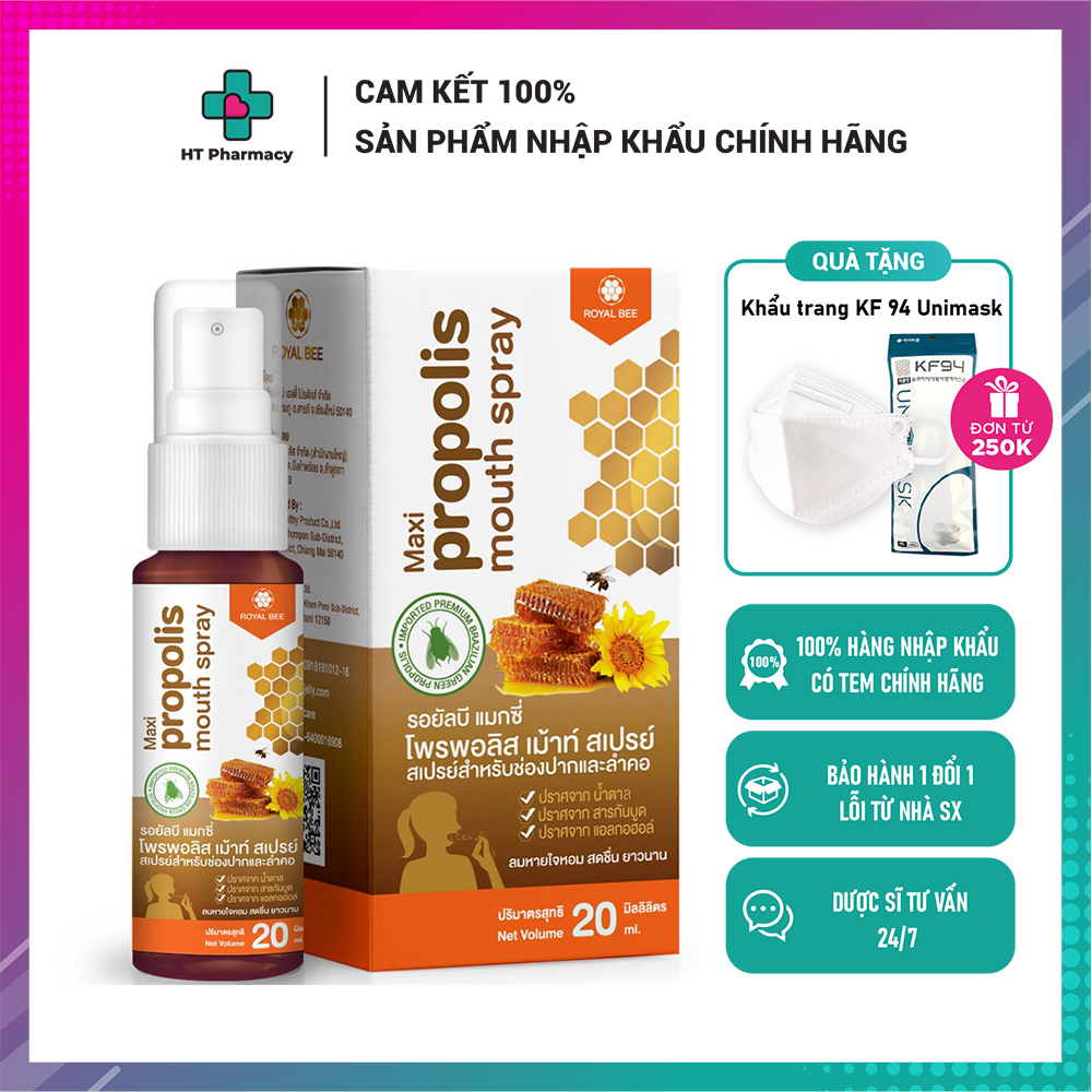 Xịt họng Keo Ong Thái Lan - Maxi Propolis Mouth Spray