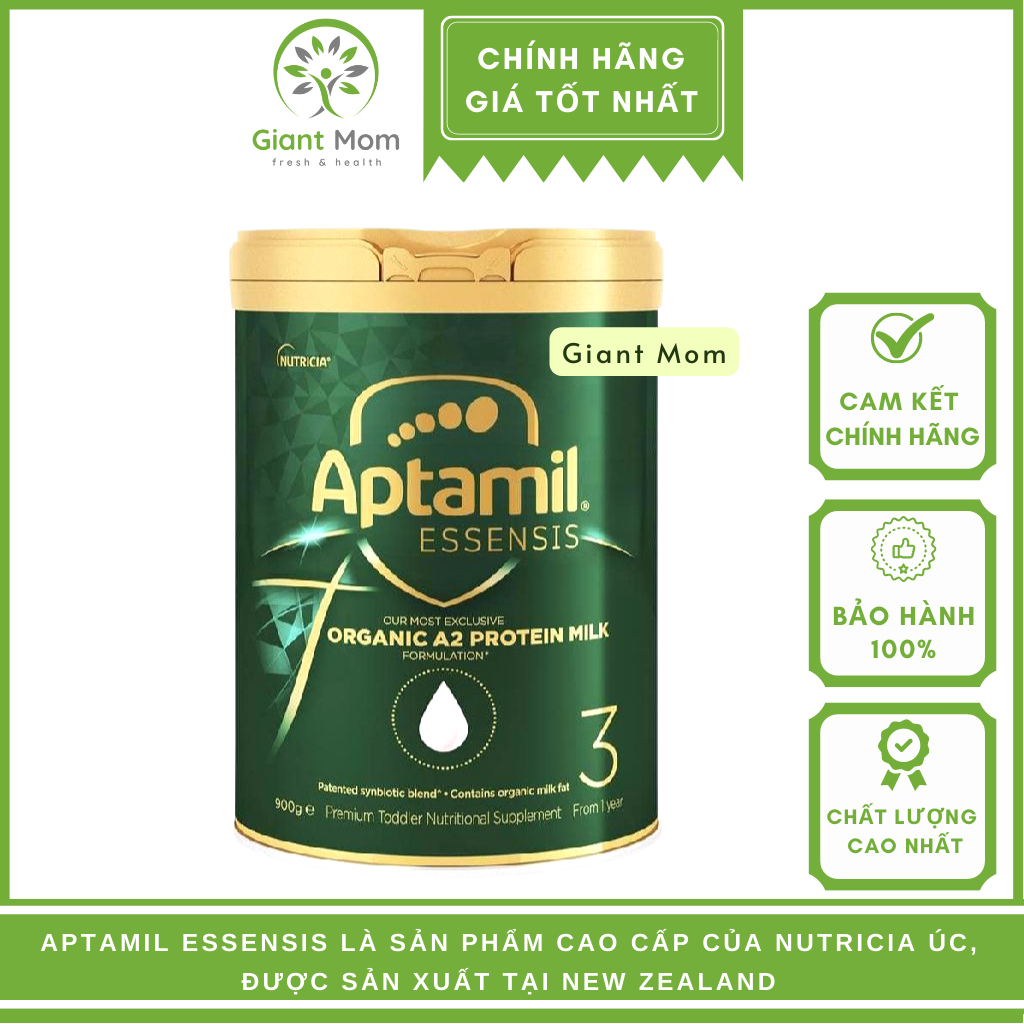 Sữa Aptamil Essensis Úc - Sữa Aptamil Essensis Organic A2 Protein ÚC 900g Hàng Chính Hãng Giant Mom