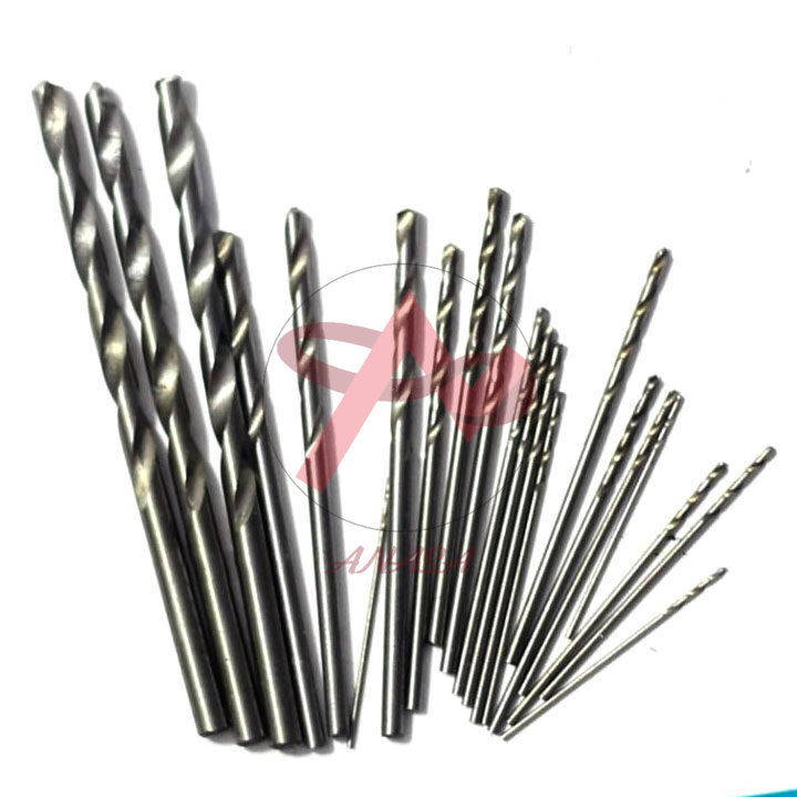 Bộ 22 Mũi Khoan Mini (0.5-0.6-0.7-0.8-0.9-1.0-1.2-1.5-2.0-3.0-5.0Mm Mỗi Loại 2 Chiếc) Độ Bền Cao Dùng Để Khoan Mạch In, Khoan Gỗ, Nhựa