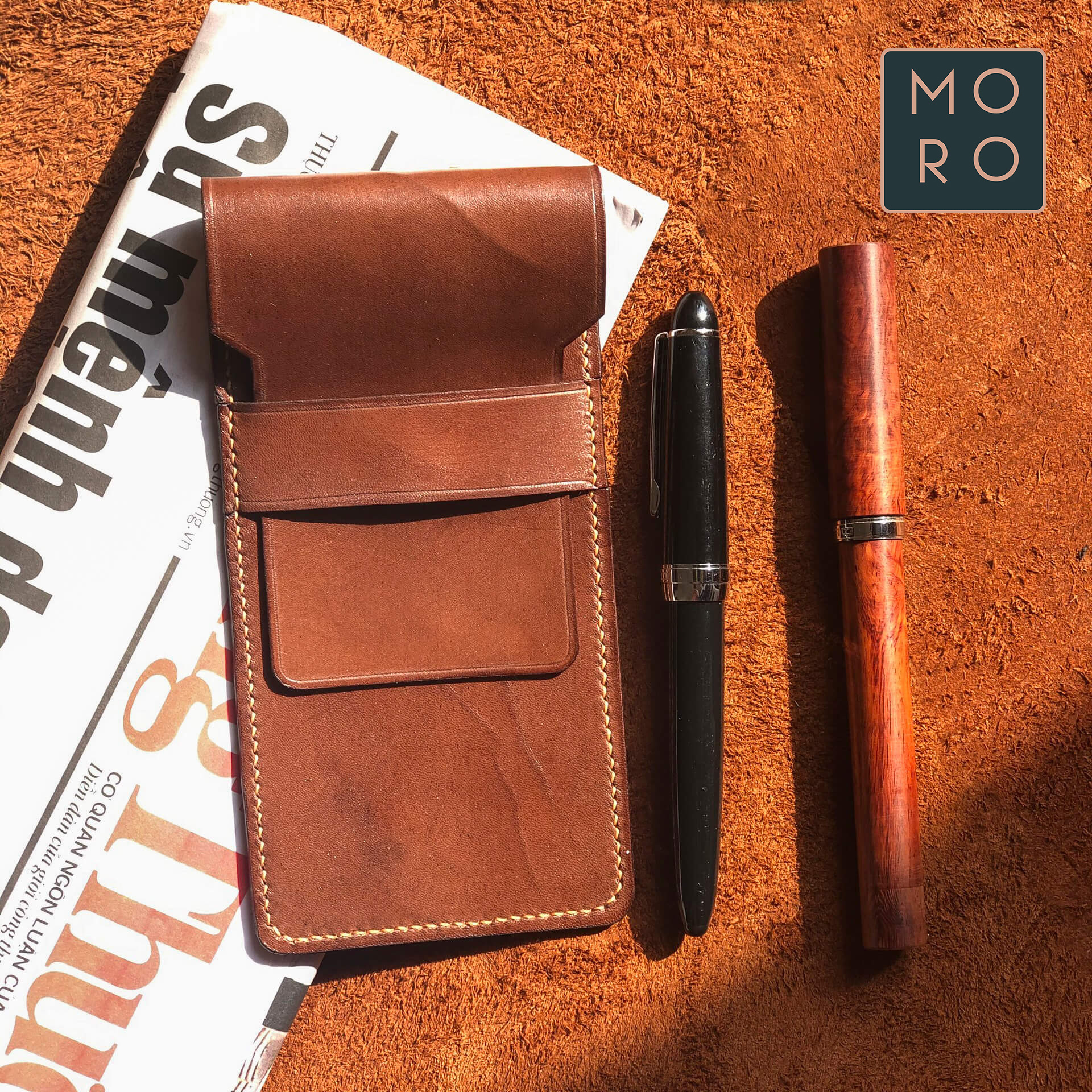 Bao Da Đựng Bút, Bao Da Bút Máy Pencase Art, 1/2/3 slot