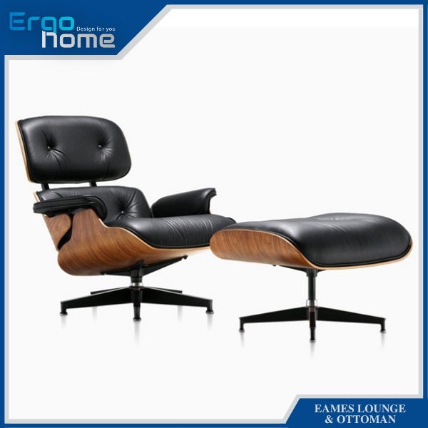 Ghế thư giãn Herman Miller Eames Lounge & Ottoman nghỉ ngơi thoải mái, siêu êm ái bảo hành 5 năm - ERGOHOME