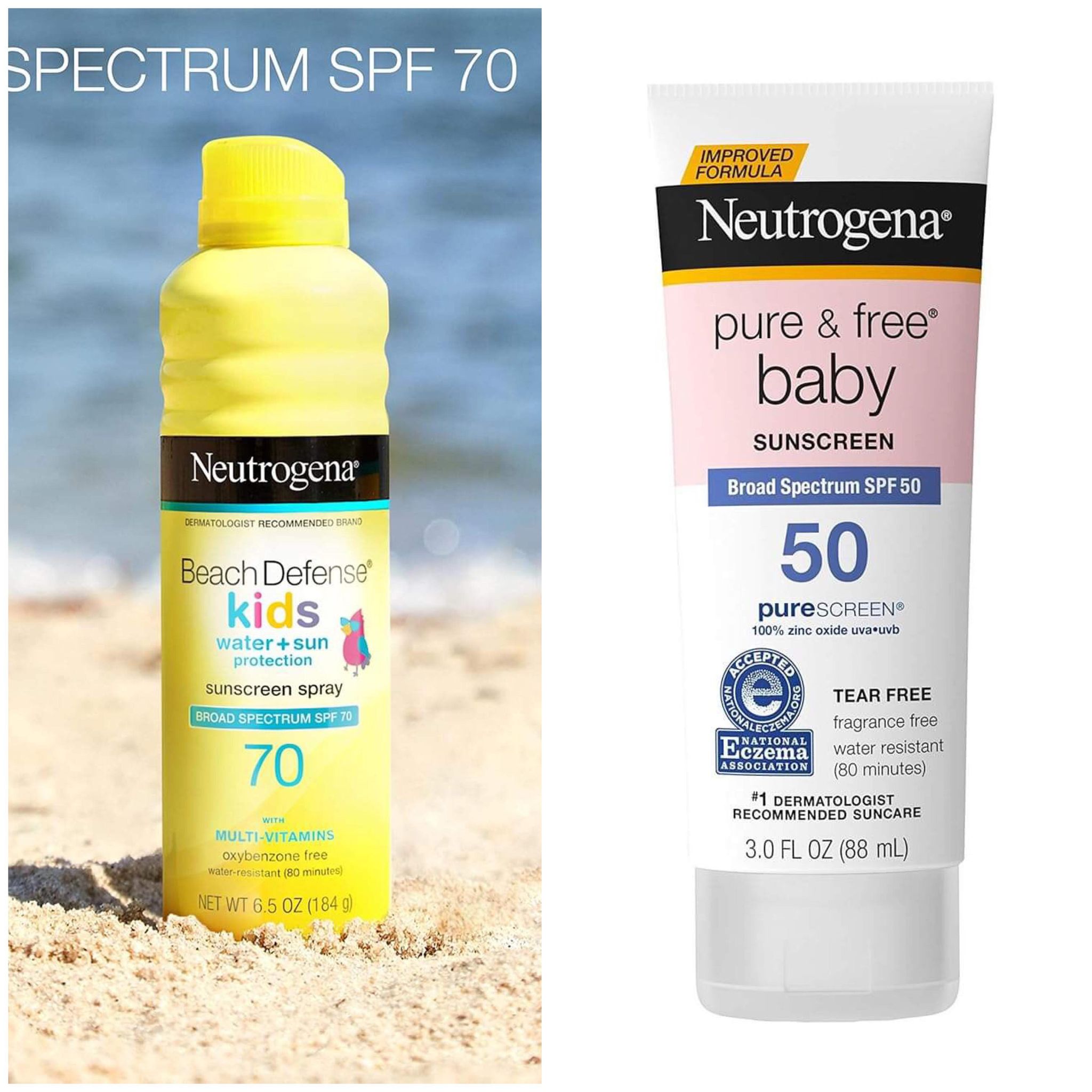 Kem chống nắng cho trẻ em Neutrogena Beach Defense Kids Sunscreen SPF 70