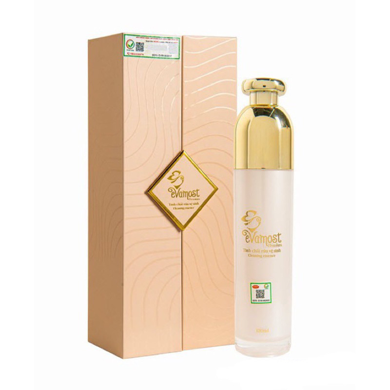 Dung Dịch Vệ Sinh Phụ Nữ Cao Cấp 120ml Thơm Hồng Se Khít, Kháng Khuẩn [CHE TÊN SP] EVAMOST 100% Chính Hãng - Dung dich vệ sinh với tinh chất thảo dược  - Nước rửa phụ khoa từ thiên nhiên