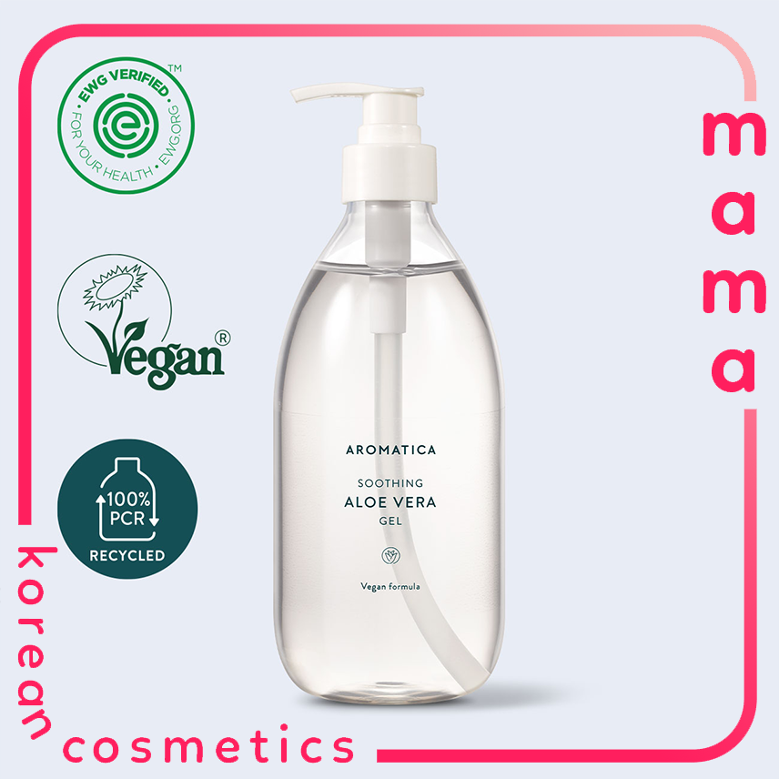 Gel lô hội hữu cơ làm mát da, dưỡng ẩm Aromatica Soothing Aloe Vera Gel 500ml