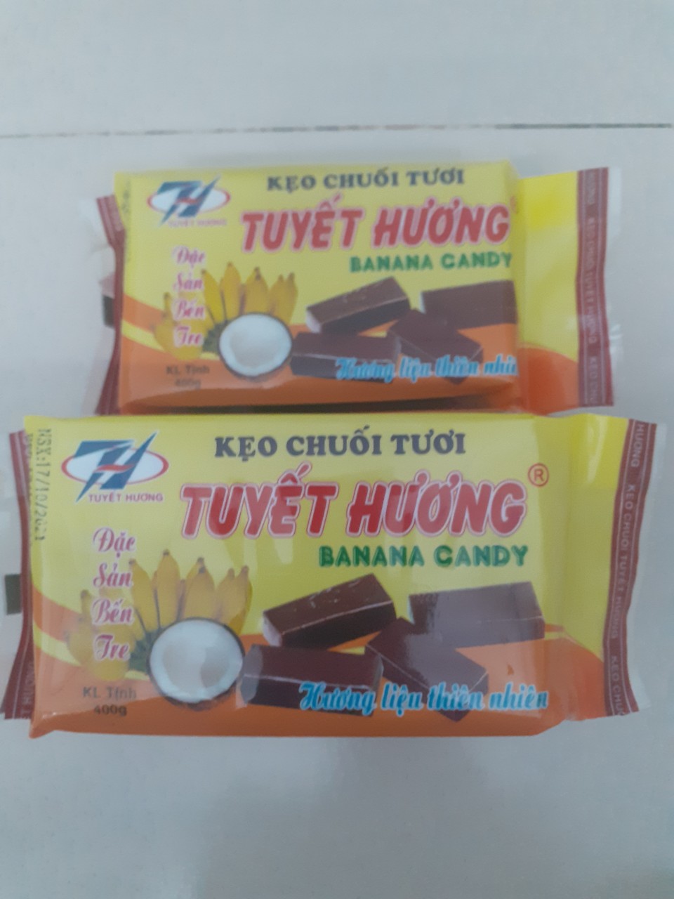 KẸO CHUỐI TƯƠI TUYẾT HƯƠNG 400GR