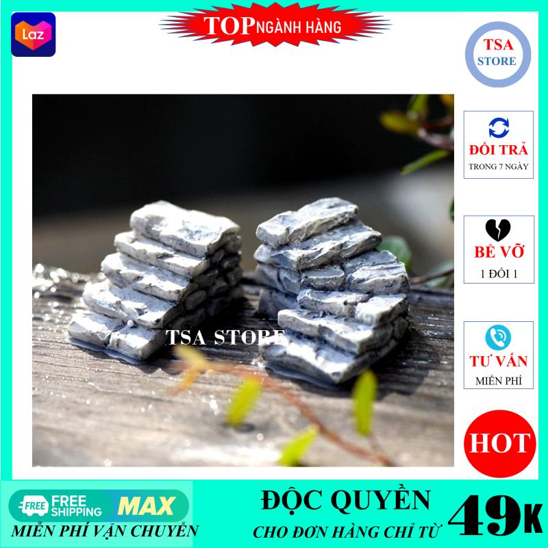 Tiểu cảnh mini Cầu thang đá dốc trang trí tiểu cảnh sen đá/chậu cây mini/terrarium/hồ cá/bonsai/hòn non bộ/sen đá/xương rồng TSA STORE