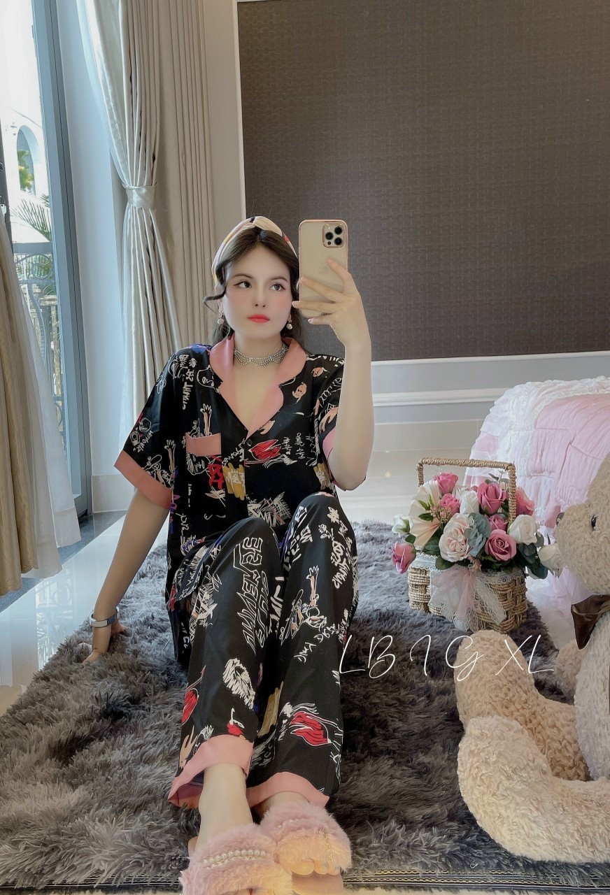 Set đồ phi bóng nữ quần dài họa tiết caro bản lớn hh10