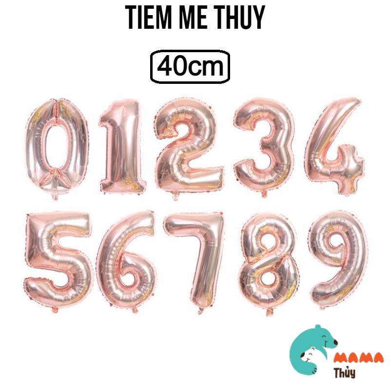 Bong bóng số trang trí sinh nhật