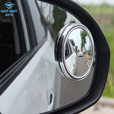 Gương cầu lồi ô tô tráng bạc xoay 360 độ - Gương cầu lồi kính hậu - Gương cầu lồi quan sát rõ phía sau xe - Gương kính hậu -Gương kính hậu ô tô